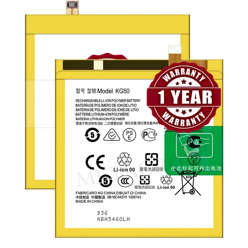 Image of Original KG50 Battery Compatible for Motorola One Hyper (XT2027, XT2027-1) - (4000mAh) - 1 Year Warranty JK1