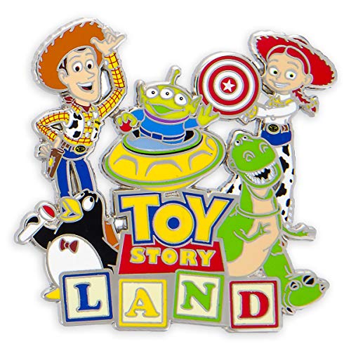 Disney Parks Toy Story Land Logo Pin - Woody Jessie Wheezy Alien Rex