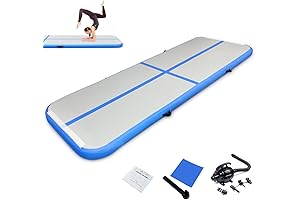 10ft/16ft Gymnastics Tumbling Mat 4" Thick Air Tumble Track with Electric Pump for Home Use/Cheerleading/Gym/Parkour