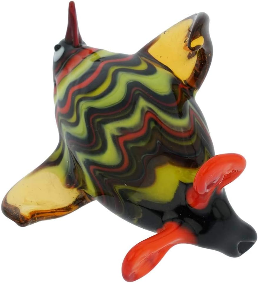 Murano Glass Penguin Bird Figurine Collectible Statue Multicolor Small