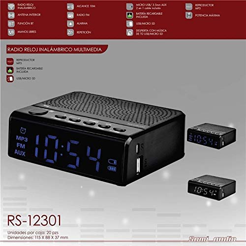 Sami Sami-RS12301NA Clock Radio with feature callouts