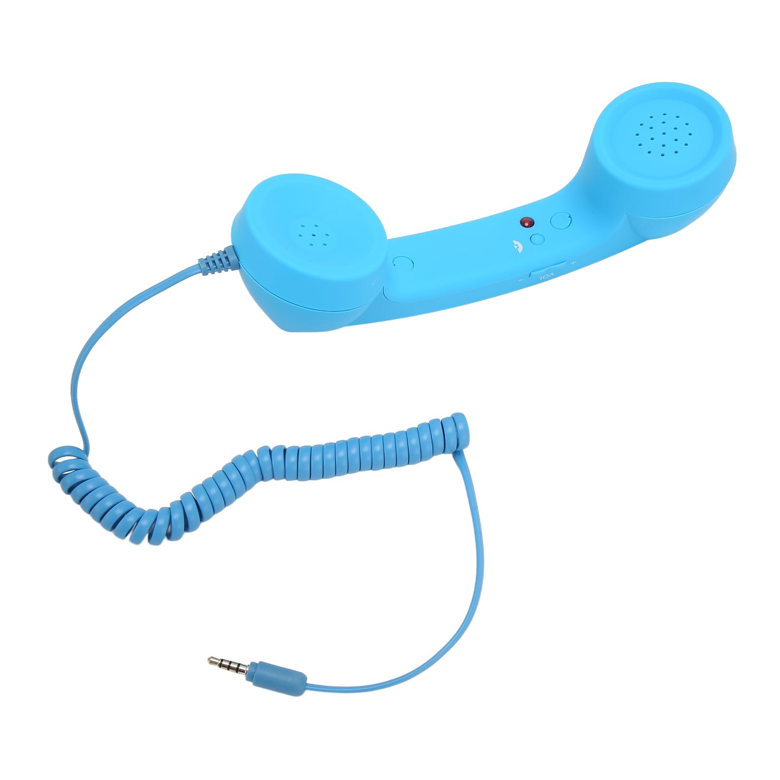 Combiné Téléphonique Rétro de 3,5 Mm, Récepteur de Téléphone Portable Filaire Résistant aux Radiations, Haut-Parleur Micro pour Tous Les Smartphones et Ordinateurs avec Prise