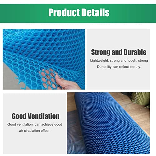Grillage hexagonal réutilisable bleu 1,2x15m plastique résistant et modulable - 6