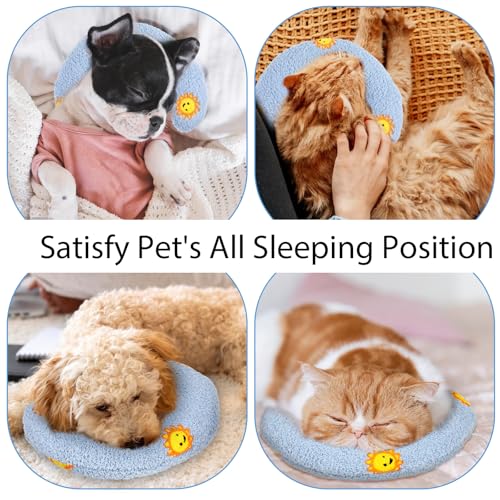 Larrel Beruhigungskissen für Hunde, 22 * 26cm Angstlinderungskissen für Hunde Superweicher Hochdichtes Beruhigungskissen katzenminze Kissen zum Schlafen Ausruhen zur Gelenkentlastung für Hunde Katzen