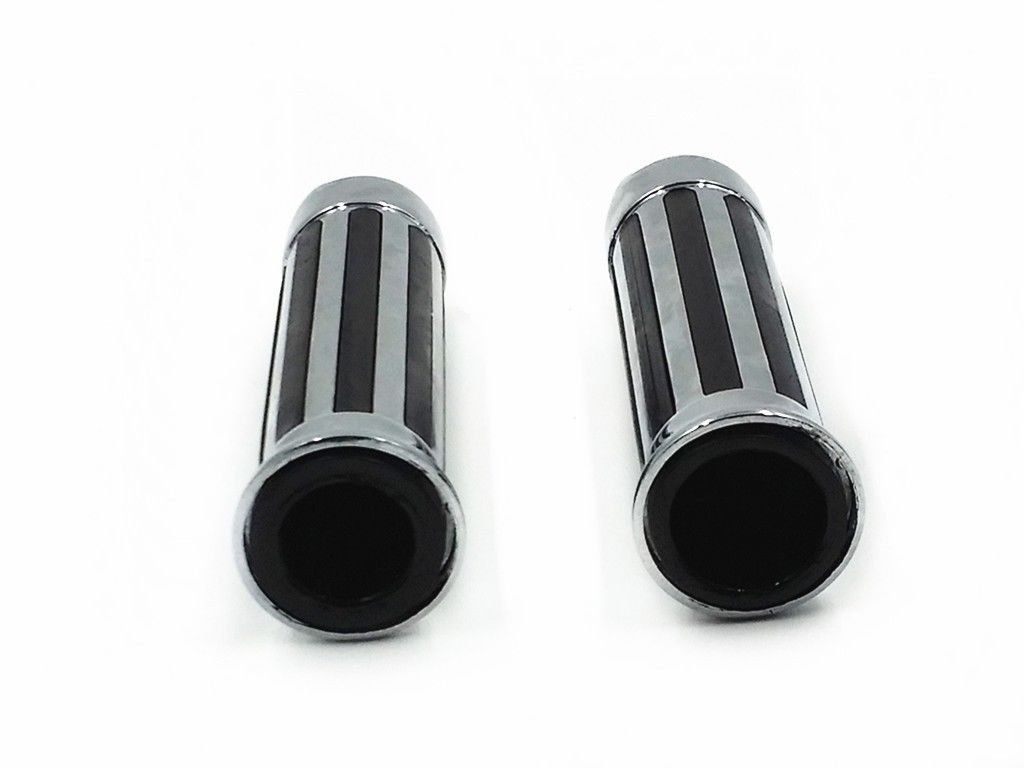 2,5 cm 25 mm Testa di morte Manubrio Maniglie Maniglia Grip per Cruiser Chopper Custom