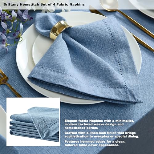 Servilletas de Tela Azules Paquete x4 18x18 Pulgadas miniatura 4
