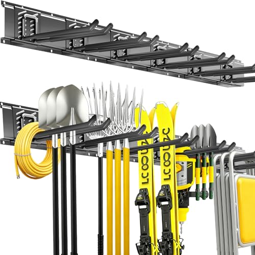 CRXCRC Garage Tool Organizer Wall Mount, 48inch Heavy Duty Garden Tool...