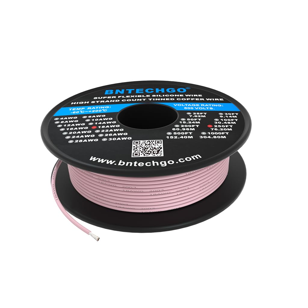 Amazon.co.jp: BNTECHGO 18ゲージのシリコーンワイヤー 18AWG 