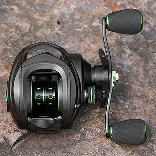 Fishing Reels Reel 7.2:1 4+1BB Bass Fishing Reel 6KG Max Drag Left Right Hand Reel Reinforced Nylon Body White Bass for Inshore Boat Rock Freshwater Saltwater