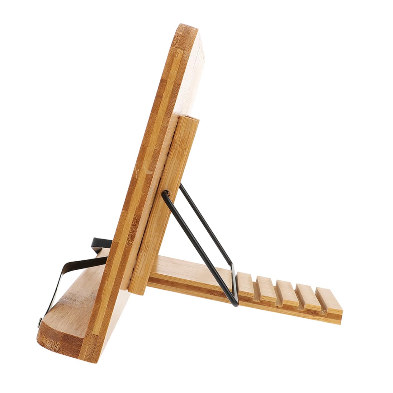 VILLCASE Leggio in Bambù Di Supporto Per Libri Portatile e Resistente Leggio Per Manoscritti e Spartiti Scaffale Da Scrivania Compatto Per Ufficio e Casa