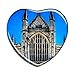 Hqiyaols Souvenir Royaume-Uni Angleterre Winchester Cathedral Réfrigérateur Aimant Forme de Coeur Le Cristal Autocollant de Réfrigérateur Voyage Cadeau Objets de Collection Souvenir