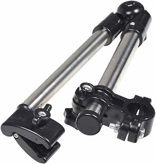 AlveyTech Universal Grip Umbrella Holder - 360° Angle Adjustable Attachment Clamp Mount Connector, for Mobility Scooter, Power Chair, Wheelchair, Push Walker, Rollator, Beach Sport Sun Shade Outdoor