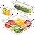 Cozihom Stackable Refrigerator Organizer Bins with Lids, Fridge Organization and Storage Containers, BPA-Free Plastic Pantry Bins for Fruits, Vegetable, Drinks With Drain Tray, Set Of 10