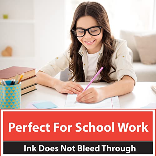 Notebook Paper, Loose Leaf Paper, Wide Ruled Notebook Paper, 10.5” X 8” Filler Paper, 56 Gsm, 450 Sheets,150 Per Pack (3 Pack) #TOP5