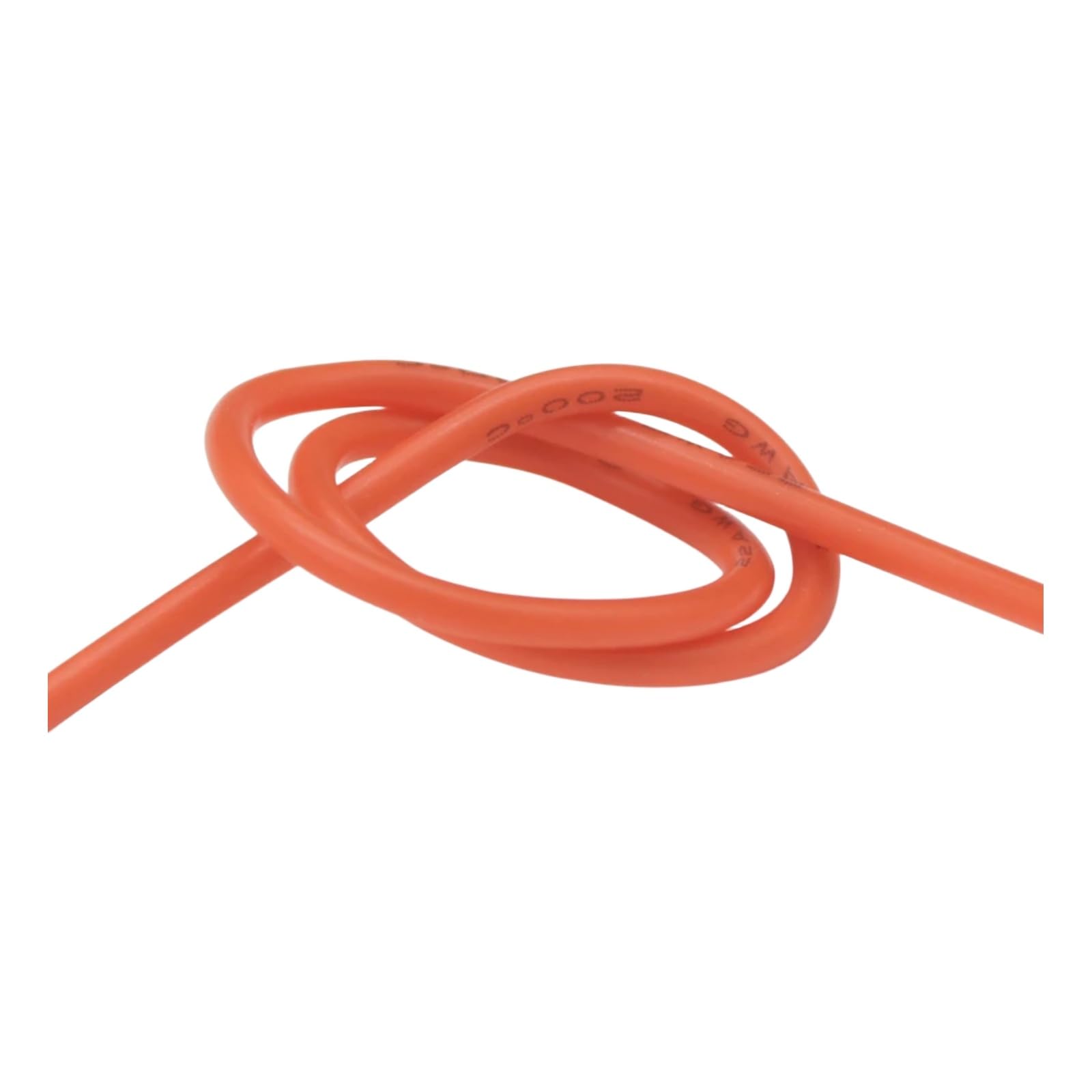 11 cables electrónicos de silicona de colores, 26, 24, 22, 20, 18 AWG (naranja; 1 m; 26 AWG)