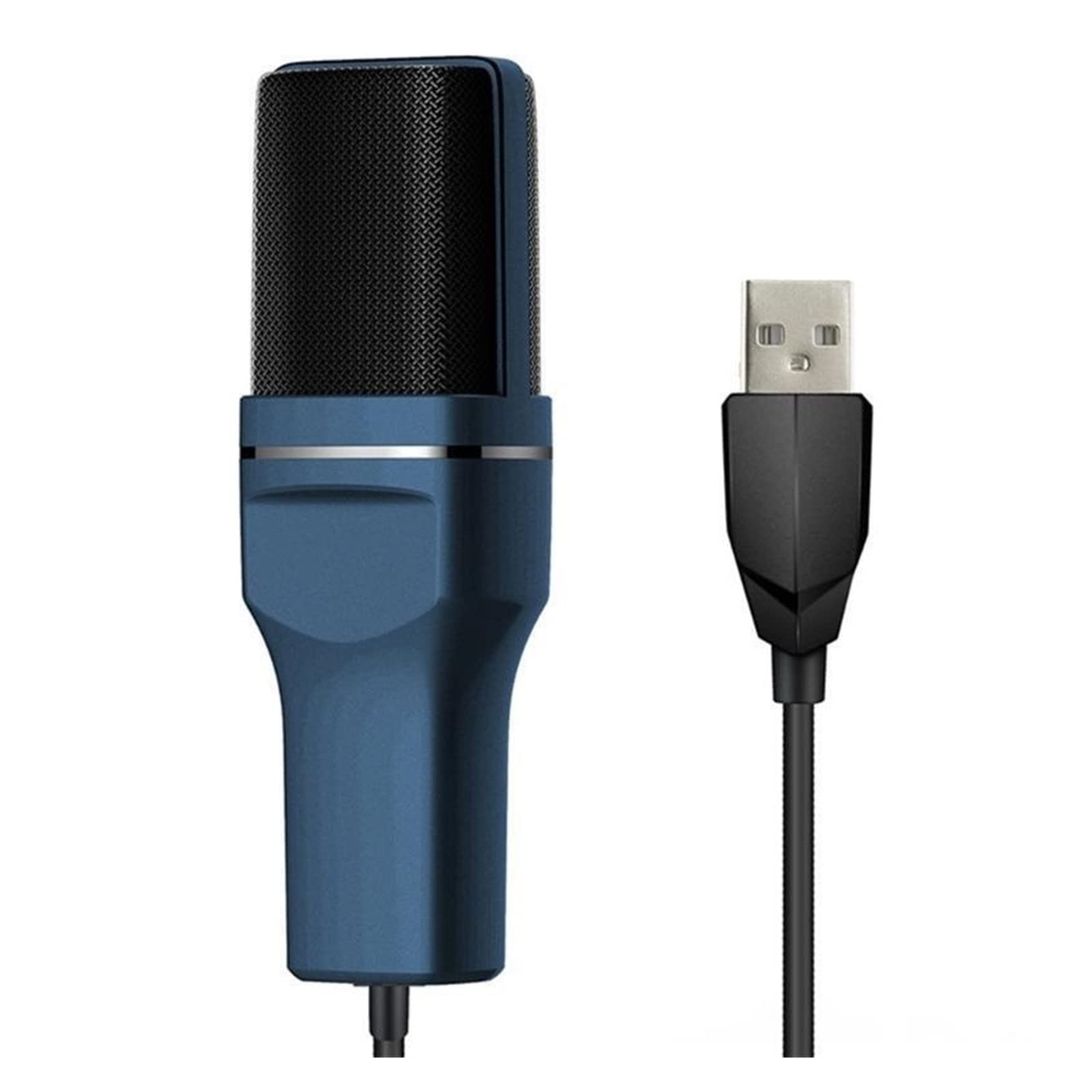 Microphone USB ordinateur bleu pour éliminer les bruits de clavier
