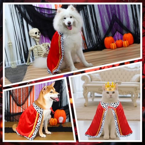 Disfraz Halloween Rey para Perros Grandes Bolake miniatura 5