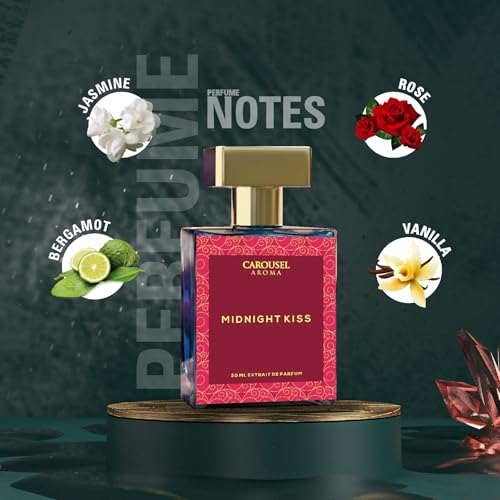 Image of Carousel Aroma Midnight Kiss 50ml - Eau De Parfum for Unisex | Long Lasting Luxury Perfume | Premium Fragrance perfume for Men & Women | Pack of 1