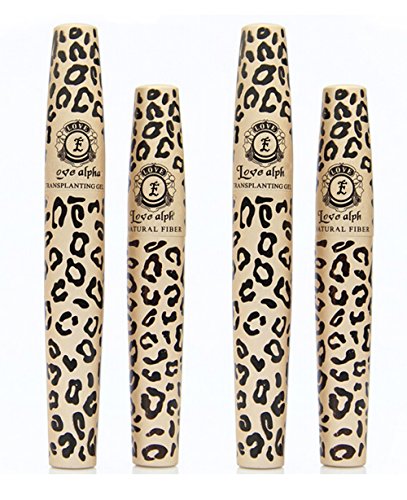 Evermarket 4351200424 2 Sets (4 Tubes) Lashes Mascara English Version (Gel & Fiber) Set cover