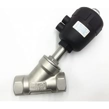 1/2" 3/4" 1" 1-1/4" 1.5" 2" NPT Stainless Steel 304 Single Acting Air Actuator Angle Seat Valve Normally Closed 1/2" DN15