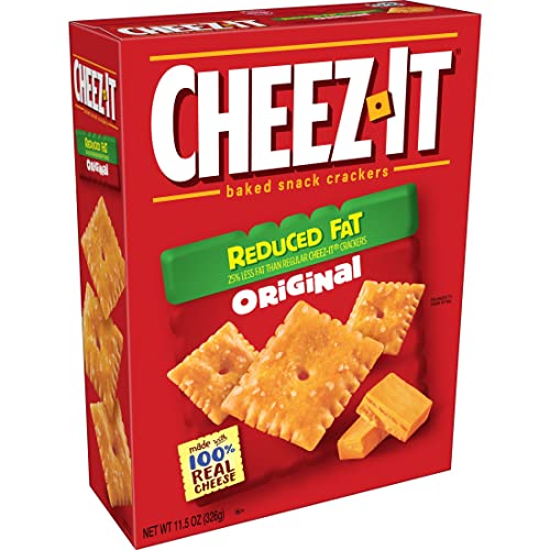 Cheez-It, Baked Snack Cheese Crackers, Reduced Fat Original, Made With 100% Real Cheese, 11.5Oz Box #TOP16