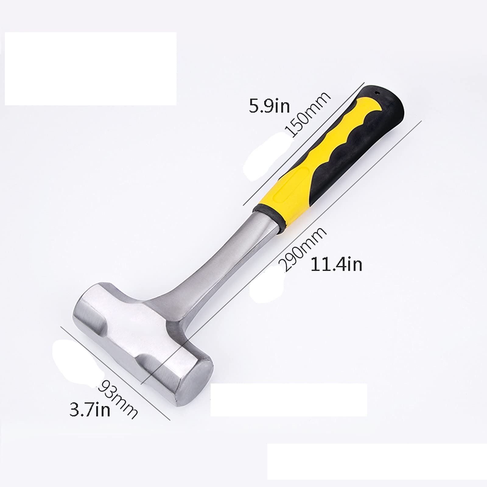 Marteau à panne fendue avec manche tubulaire en acier,[S13