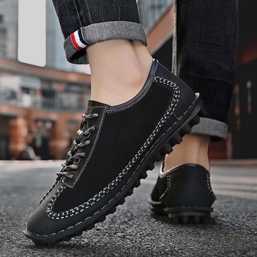 Men's Retro Casual Shoes Fashion Multicolor Splicing Thick Bottom Walking Shoes Outdoor Sports Anti-Slip Cross-Country Hiking Shoes Thick Suction Cup Anti-Slip Rubber Sole3