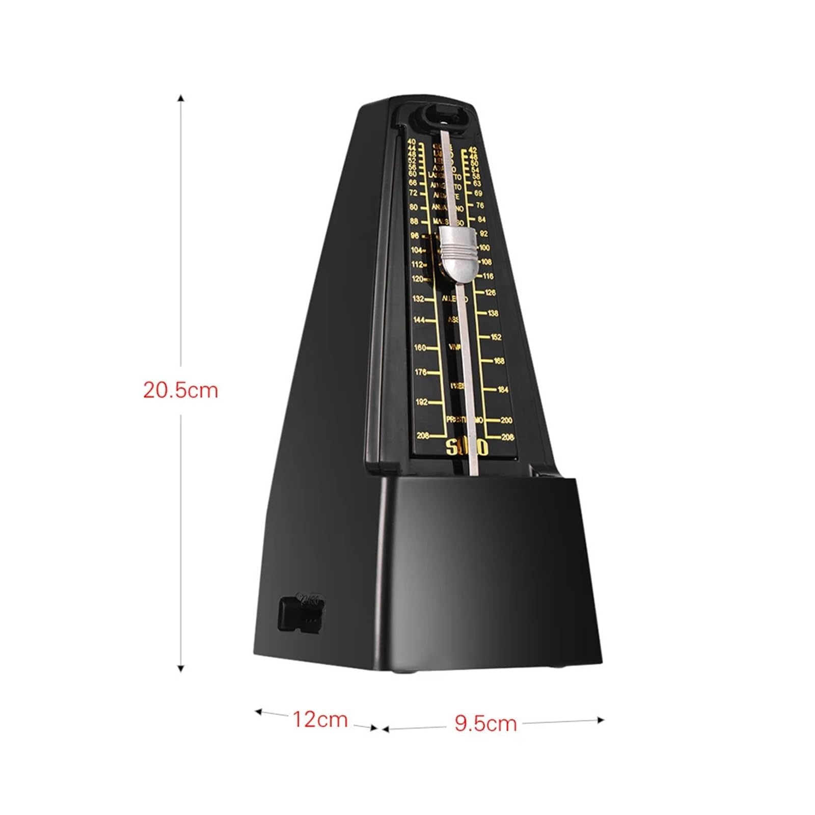 Universelles mechanisches Metronom aus ABS-Material for Gitarre, Violine, Klavier, Basstrommel, Übungswerkzeug for Musikinstrumente