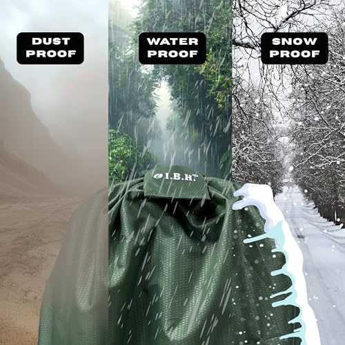 Image of Full Bag Rain Cover 100% Waterproof 20L - 60L Convertible with Shoulder Straps Laptop Bag Cover for Camera Bag Medical Accessoris Bag Travel Trekking Office College (Green)