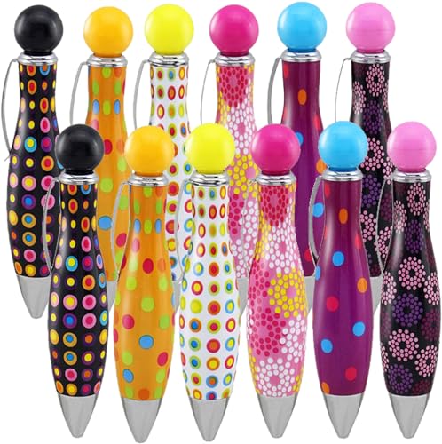 ETDYuuta 12pcs Fat Pens Mini Short Pen For Arthritis Handicap Tremor Writing Parkinson Elegant 0.7mm Black Ink (12)