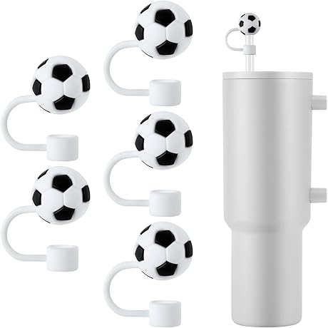 Soccer Straw Toppers for the Ultimate Sports Fan's Hydration