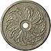 Ekena Millwork CM42SKCSC Sellek Ceiling Medallion, 42 1/8"OD x 1 7/8"P (Fits Canopies up to 9"), Hand-Painted Castle Stone Crackle