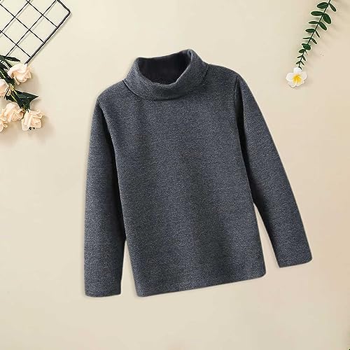Betadog Unisex Girls Boys Long Sleeve Cotton T-Shirt Toddler Turtleneck Basic Warm Casual Tops Shirts2