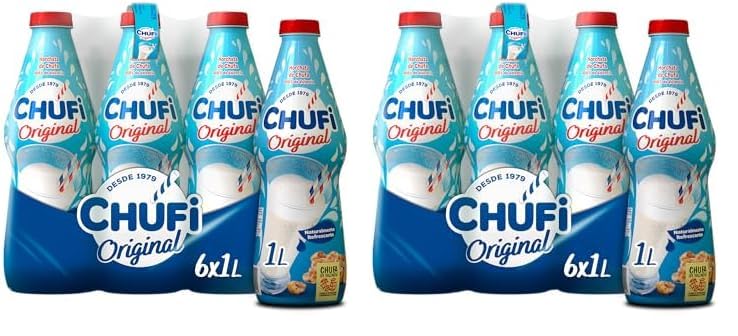 Horchata Chufi Original pet 1L – Caja de 6 litros (Paquete de 2)