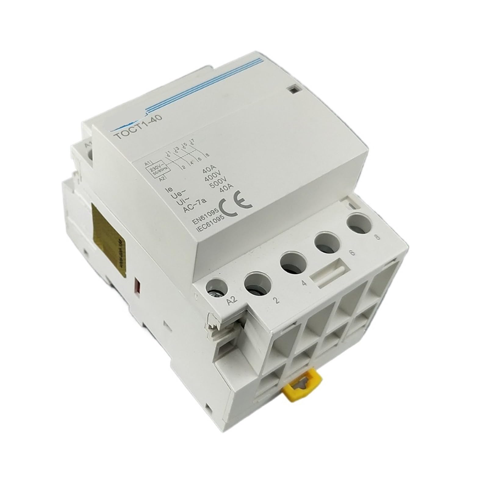 YFHGULBTK CT1 4P 40A 220V 400V 50/60HZ Din Rail Household Ac Modular Contactor 4NO 1Pcs