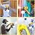 Paint Sprayer 1000W High Power Electric Spray Paint Gun with Adjustable Spray Width Knob 4 Nozzles and 3 Patterns Easy to Clean for Furniture Home Interior House Painting Yellow