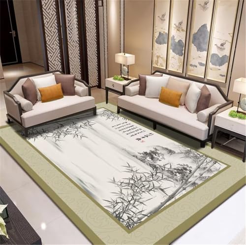 Tapis salle a manger doux salon tapis enfant chambre vert gris 120x170