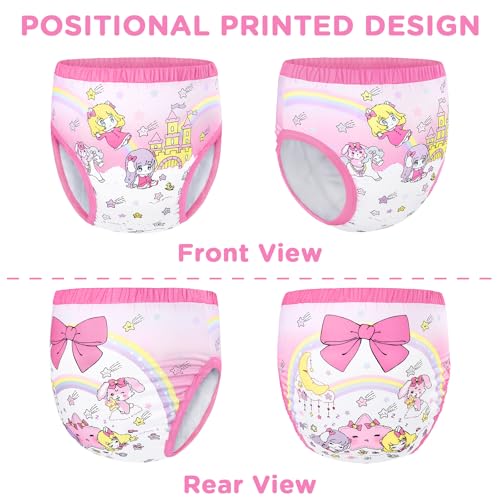 Image of Littleforbig Soft Silky Underwear Comfortable Washable Reusable Adult Training Pants - Fairy Littles in Dreamland Pattern Design L