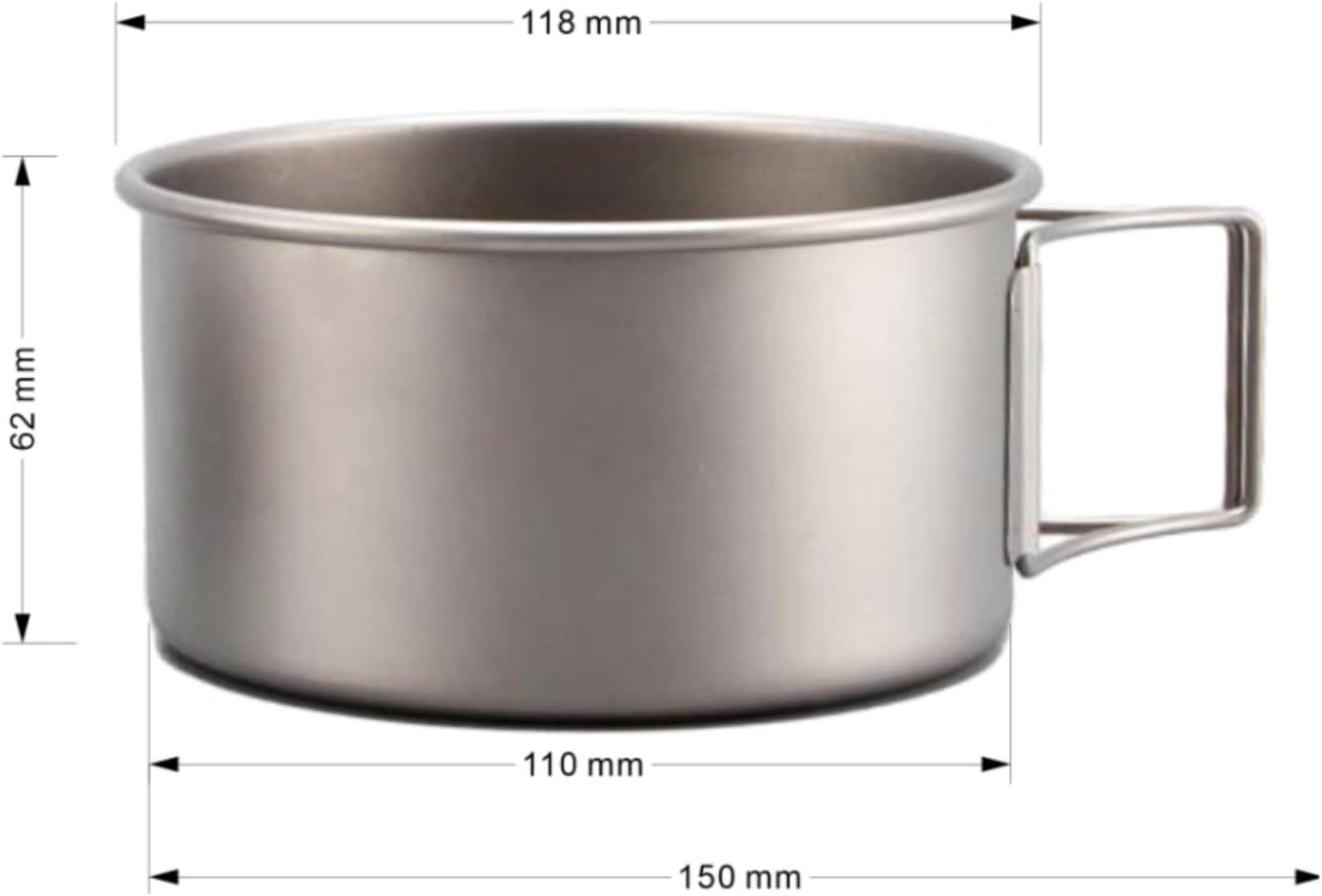 Camping Kitchen Utensil Outdoor Camping Portable Pure Titanium Bowl Set Pot Tableware Foldable Camping Cooker for Outdoor Cooking