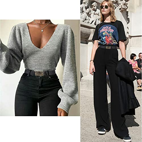 Ladies' Vintage Belt-Genuine Leather,Adjustable Sizing,Timeless Design for Dresses,Skirts,and Jeans, Retro Elegance4