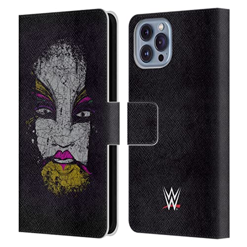 Coque iPhone 14 WWE Asuka étui portefeuille en cuir rabat antichoc