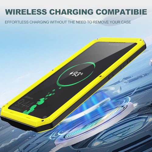 Coque métal Samsung S26 Ultra blindée de qualité supérieure jaune