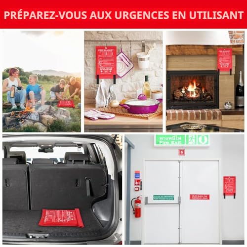 Flintronic Couverture Anti Feu, Couvertures Anti-feu pour la Maison Cuisine – vue 7