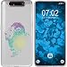 Produktbild PhoneNatic Case kompatibel mit Samsung Galaxy A80 Silikon-Hülle Floral Löwe M6-4
