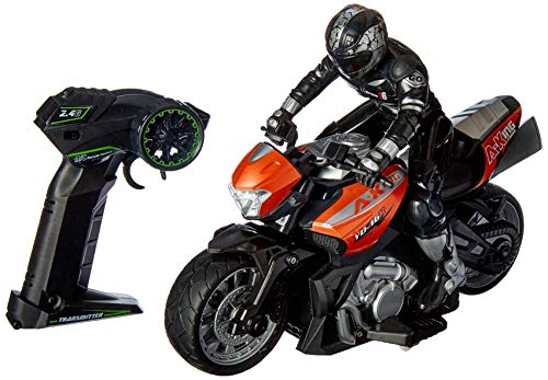 Click N' Play Cross Country High Speed RC Remote Control Stunt Motorcycle with Riding Figure-Colors & Styles May Vary!