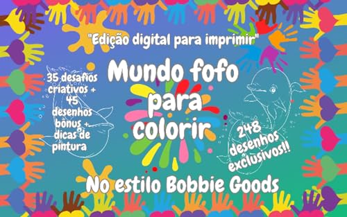 "Printable digital book, cute world