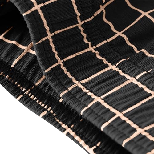 Xiaojmake Men's 3Pack Boxer Underwear Soft Breathable Cotton Underwear Sleepwear Shorts Pajama Bottom Plaid Lounge Shorts4