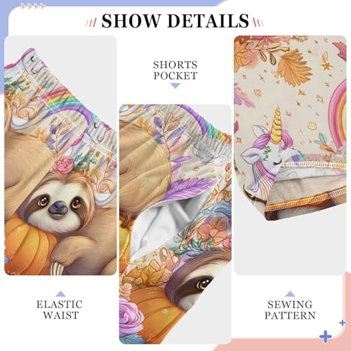 Pajama Pants Sleep Pants Pumpkin Sloth Unicorn for Age 6-144