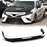 skkyoro Front Bumper Lip 3Pcs For Toyota Camry SE XSE 2018-2020 Yofer V1 Style Front Bumper Lip Splitter (Glossy Black)
