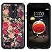 Floral Designed for LG Rebel 4 LTE Phone Case, Drop Protection Hybrid Dual Layer Armor Protective Case for LG Tribute Empire/LG Phoenix 4 / LG Aristo 3 Flowers Black
